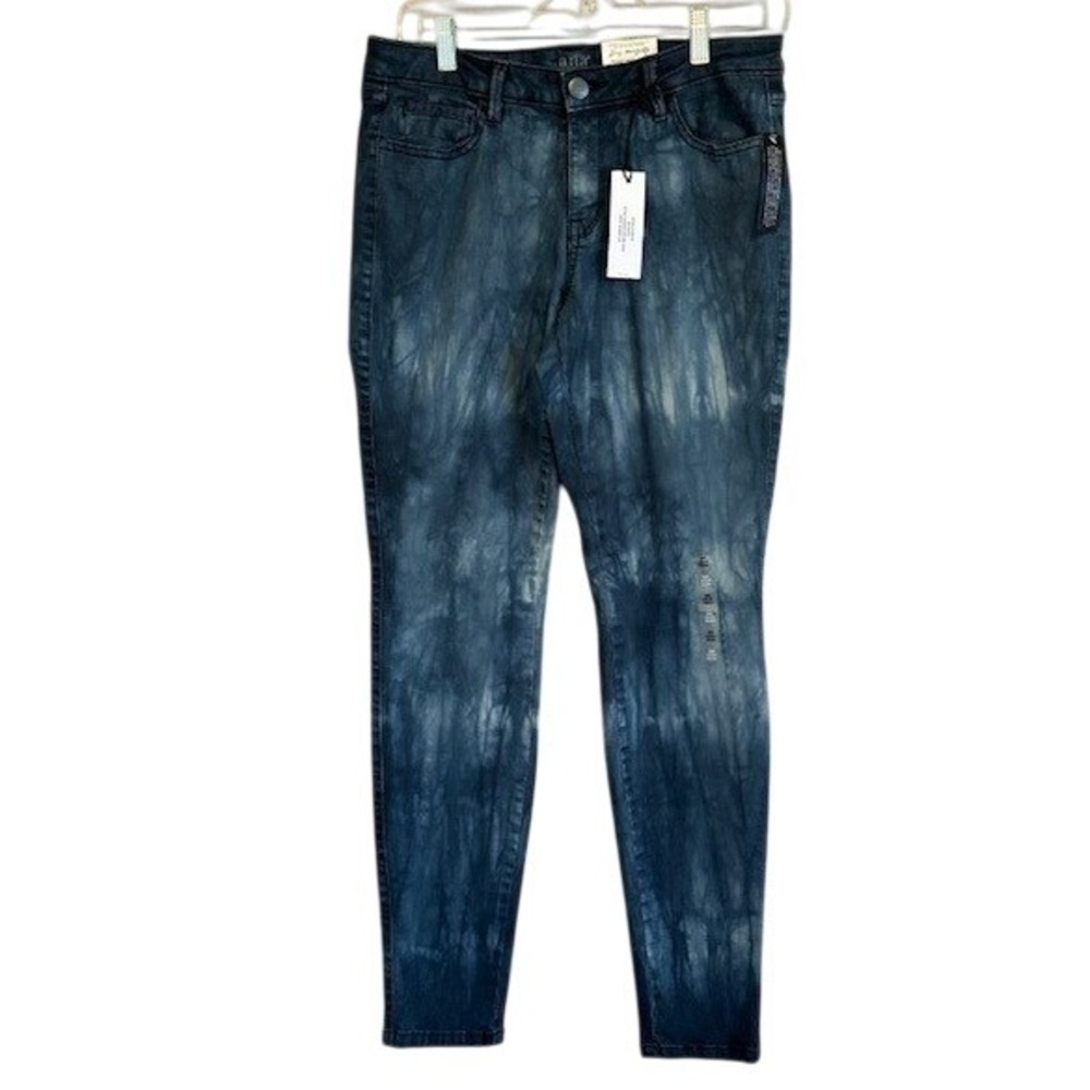 NWT a.n.a ANA Midnight Blue Tie Dye Fashion Stretch Jegging Size 29/8